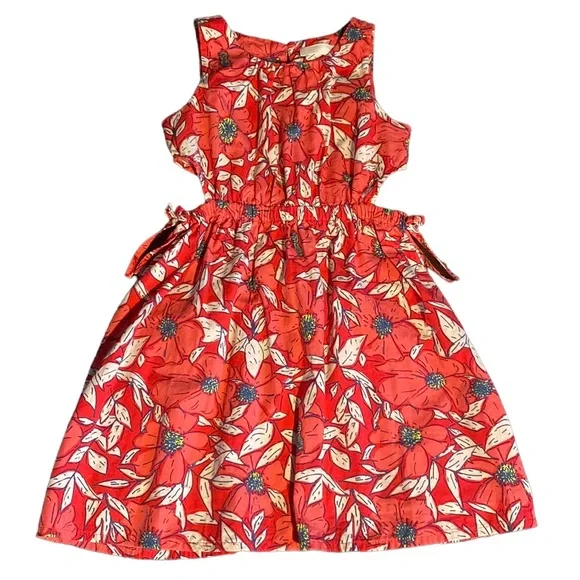Zara girls size 7 floral cut out dress Zara girls size 7 floral cut out dress